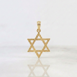 Dije Estrella David 0.8g / 3/4 in Oro Amarillo 18K