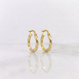 Candongas Kari 1.05g / 3/4 in Oro Amarillo 18K