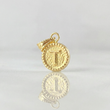 Pendant Letter T Framed Border 0.6g / 3/4 in 18K Yellow Gold