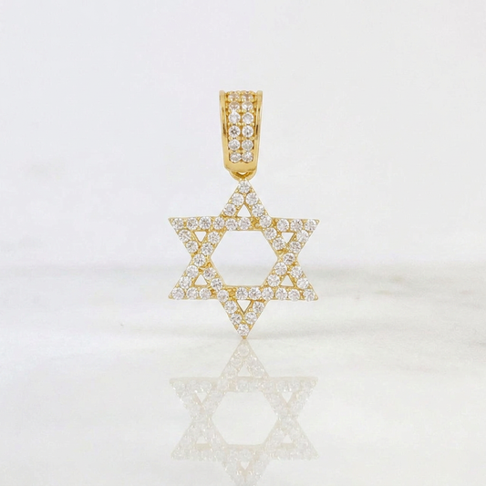 Dije Estrella David 1.5g / 3/4 in Oro Amarillo 18K