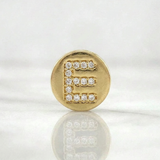 Pendant Charm Letter E 1.35gr / 1/2 in / Yellow Gold 18K *