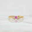 Intertwined Solitaire Ring 1.1g / T5 Yellow Gold 18K