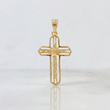 Dije Cruz 2.15 g / 1 1/2 in Oro Amarillo 18K