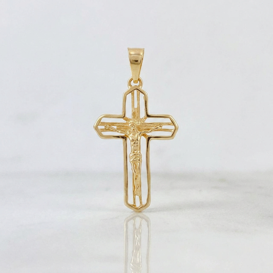 Dije Cruz 2.15 g / 1 1/2 in Oro Amarillo 18K