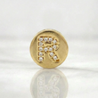 Pendant Charm Letter R 1.45gr / 1/2 in / Yellow Gold 18K