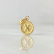 Dije Letra X Doble Textura 0.6g / 3/4 in Oro Amarillo 18K