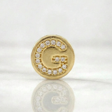 Pendant Charm Letter G 1.3gr / 1/2 in / Yellow Gold 18K