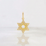 Dije Estrella De David 1.1 g / 1 1/4 in Oro Amarillo 18K