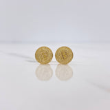 Stud Earrings Seal B 1.1gr / Yellow Gold $