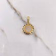 Pendant Circle PD 3.4gr / 2.3cm / White Zirconia Yellow Gold $