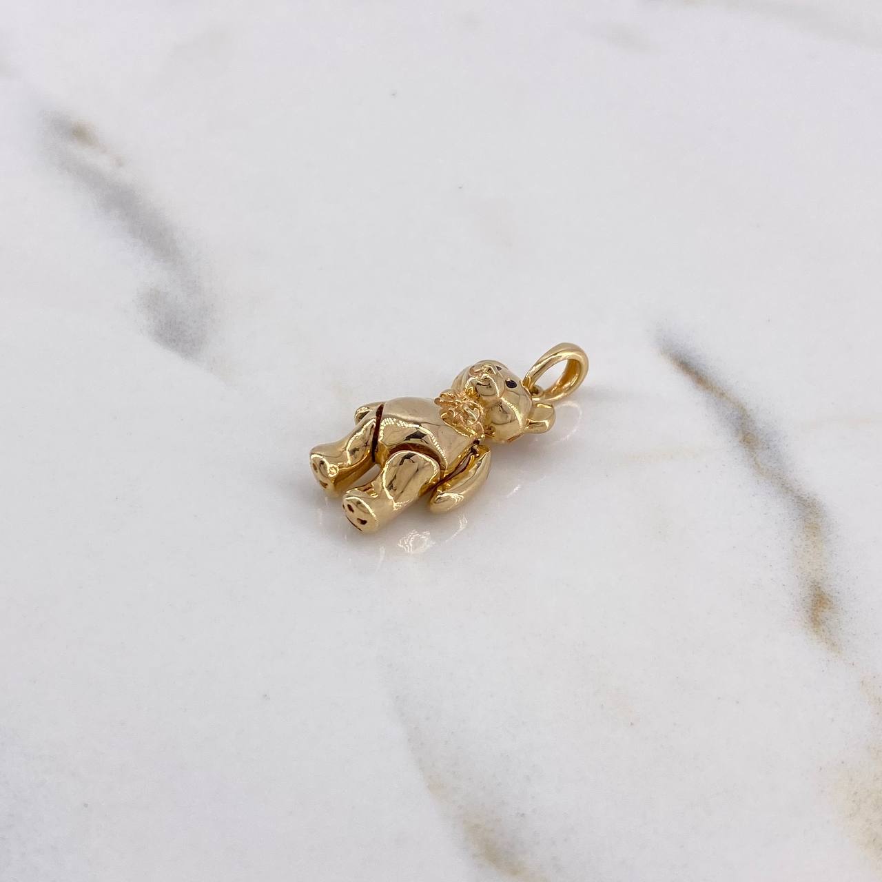 Dije Oso Articulado 4gr / 2.5cm / Oro Amarillo 18K $