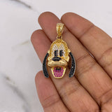 Dije Perro 7.4gr / 3.6cm / Circones Blancos-Negros-Fucsias-Amarillos Oro Amarillo 18K $