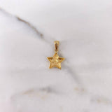 Pendant Star 1.45gr / 2.1cm / Smooth 18K Yellow Gold &