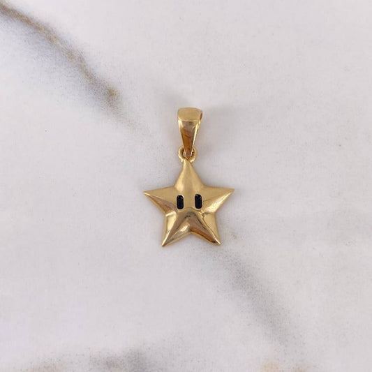 Pendant Star 1.45gr / 2.1cm / Smooth 18K Yellow Gold &