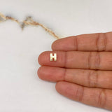 Pendant Letter H 0.6gr / 0.7cm / 3D Polished Yellow Gold $