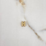 Pendant Letter H 0.7gr / 0.7cm / 3D Polished Yellow Gold $