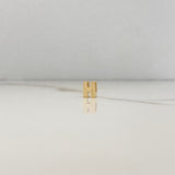 Pendant Letter H 0.6gr / 0.7cm / 3D Polished Yellow Gold $