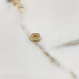 Pendant Letter O 0.45gr / 0.7cm / 3D Polished Yellow Gold $