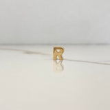 Pendant Letter R 0.65gr / 0.7cm / 3D Polished Yellow Gold $