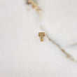 Pendant Letter T 0.5gr / 0.7cm / 3D Polished Yellow Gold $