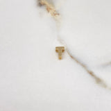 Pendant Letter T 0.5gr / 0.7cm / 3D Polished Yellow Gold $