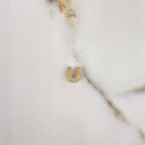 Pendant Letter U 0.6gr / 0.7cm / 3D Polished Yellow Gold $