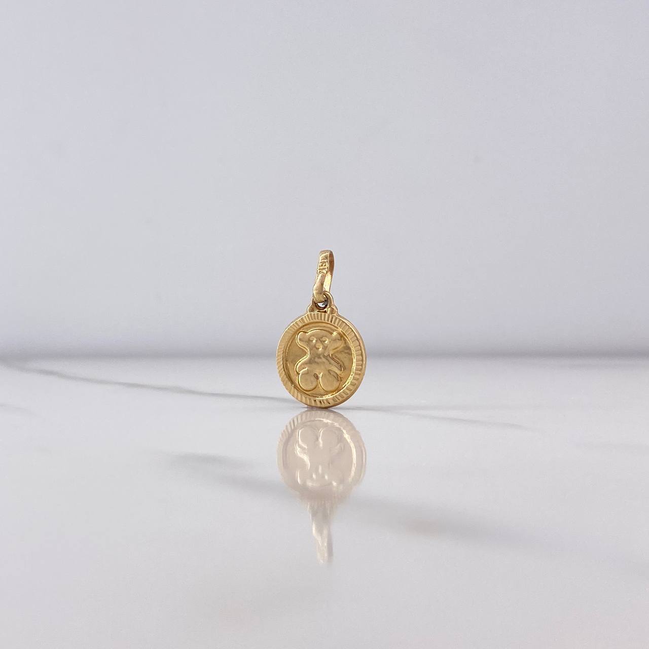 Pendant Bear Medal Ts1 0.9gr / 2cm / Yellow Gold $