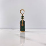 Pendant Buchanan's Bottle 24.8gr / 5.6cm / Green Zircons Yellow Gold (Offer) &