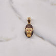 Pendant Gorilla 4.15gr / 3.2cm / Brown Fuchsia Zircons Yellow Gold $