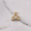 Pendant Control Play 5.3gr / 2.3cm / White Zirconia Two Yellow and White Gold $