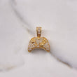 Pendant Control Play 5.55gr / 2.3cm / White Zircons Yellow Gold $