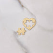 Charm Heart Couple 1.7gr / 2cm / 20mm*20mm Puzzle Yellow Gold $