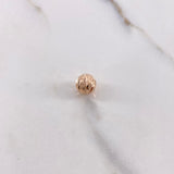 Bead Diamond Cut 0.4gr / 8mm Rose Gold &