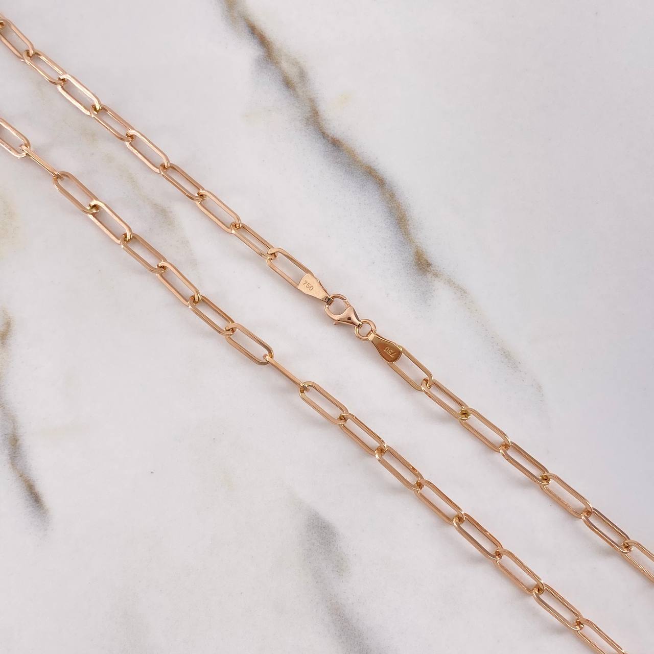 Paperclip Chain 4.35gr / 50cm / 4mm Rose Gold +3 $