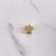 Charm Star 2.1gr / 1.1cm / Blue Yellow Zircons Yellow Gold $