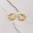Hoop Earrings Earrings 4.9gr / 2.5cm / Twisted Yellow Gold &