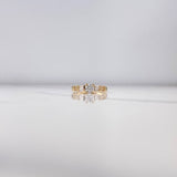 Ring Solitaire 1.95gr / Size 6 3/4 / White Zircons Yellow Gold $