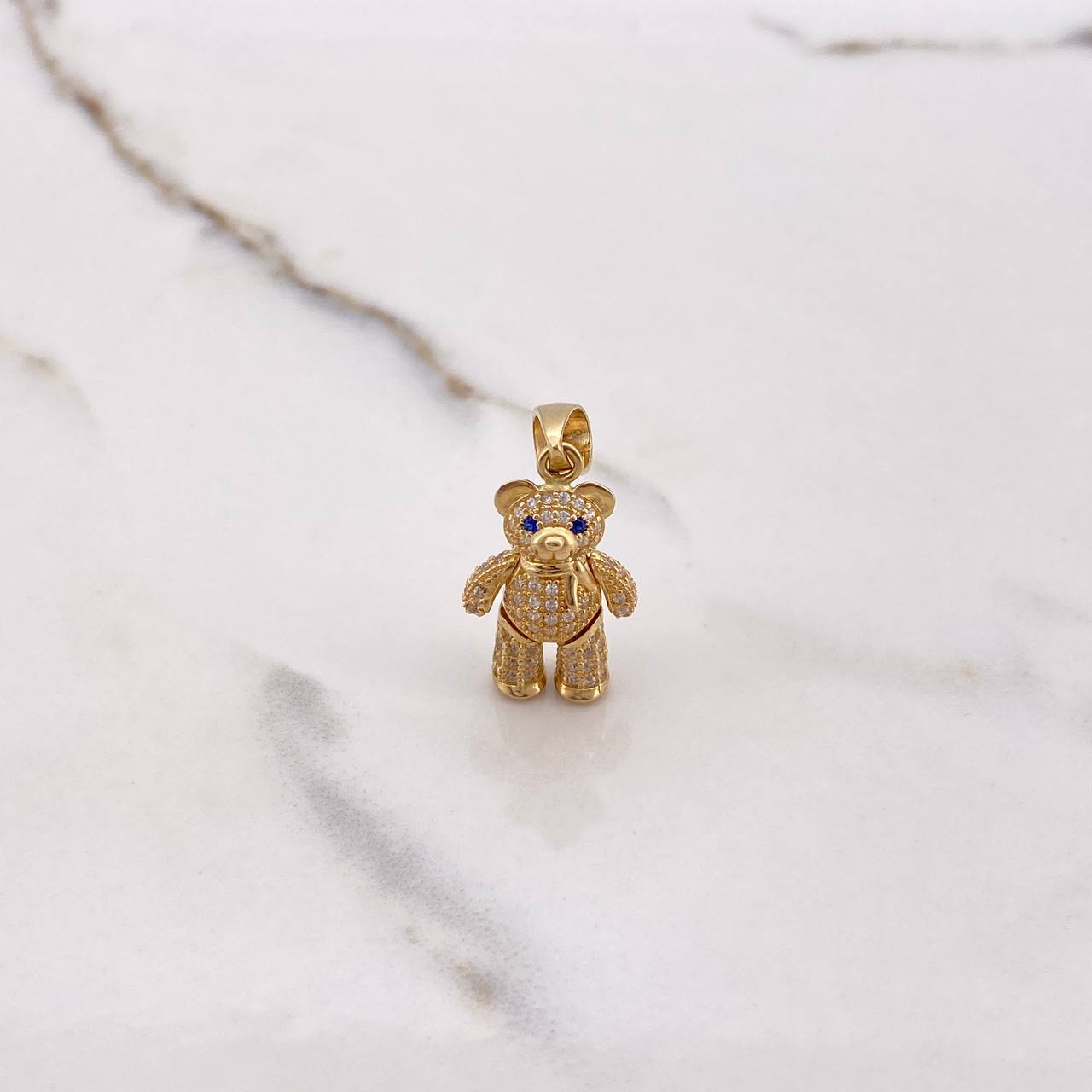 Dije Oso Articulado Bufanda 4.65 g / 1 1/4 in Oro Amarillo 18K