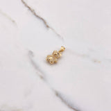 Dije Oso 3.5gr / 2.5cm / Circones Blancos Negros Oro Amarillo &