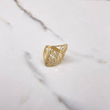 Arabesque Ring 2.55gr / Size 7 1/2 / Yellow Gold &