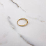 Iron Ring 1.75gr / Size 7 3/4 / White Zircons Two Yellow and White Golds &