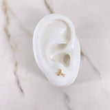 Topos Tijeras 0.7gr / Circones Blancos Oro Amarillo $