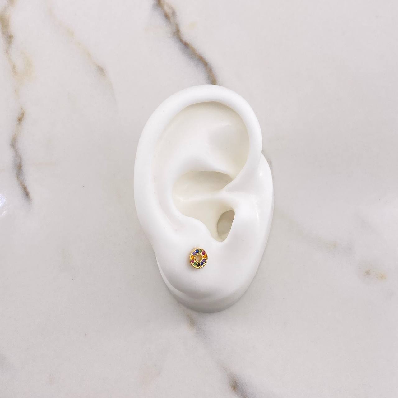 Topos Circulo 0.9gr / Circones Colores Oro Amarillo $