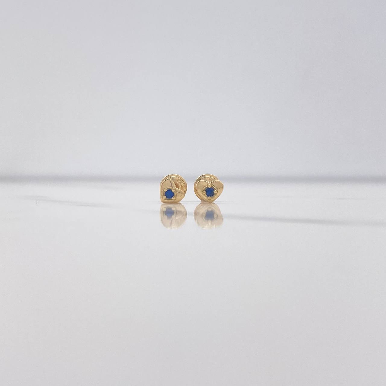 Topos Corazon 0.8gr / Circon Azul Oro Amarillo &