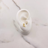 Stud Earrings Boots 1.1gr / Yellow Gold &