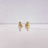 Stud Earrings Boots 1.1gr / Yellow Gold &