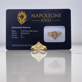 Solitaire Solitaire Marquise 4.94gr / Size 6 1/4 / Diamond 0.46 Qts Yellow Gold (Jewelry Offer) &