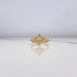 Solitaire Solitaire Marquise 4.94gr / Size 6 1/4 / Diamond 0.46 Qts Yellow Gold (Jewelry Offer) &