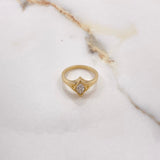 Solitaire Solitaire Marquise 4.94gr / Size 6 1/4 / Diamond 0.46 Qts Yellow Gold (Jewelry Offer) &