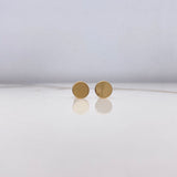 Stud Earrings Circle 1.1gr / Smooth Yellow Gold $
